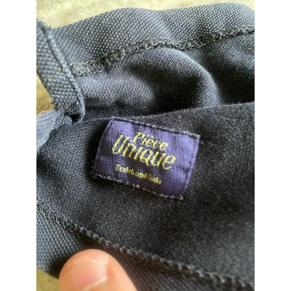 Scotch & Soda Mens Polo Shirt Size L Navy Amsterdam Couture - Picture 5 of 6